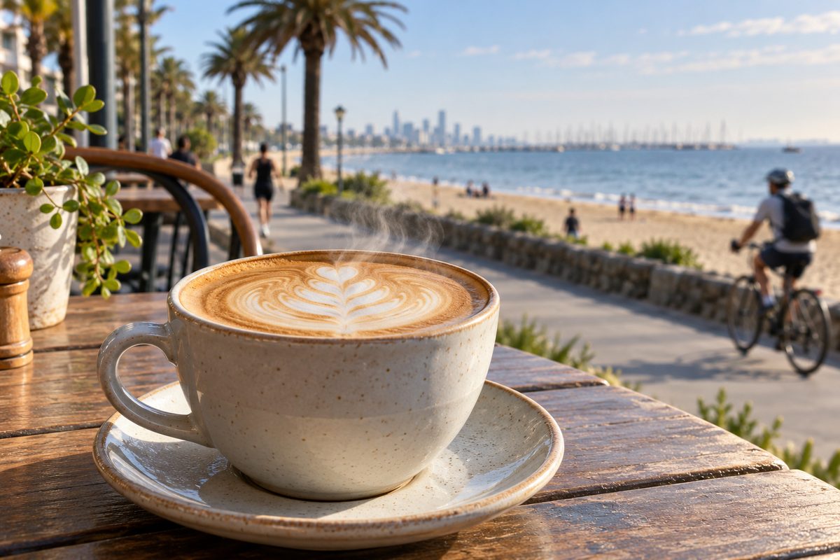 st kilda coffee near the beach